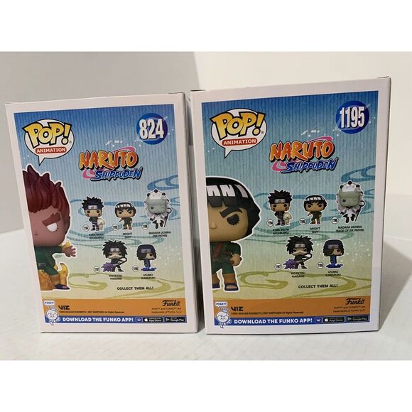 FUNKO POP! Naruto Shippuden MIGHT GUY Figures 1195 + 824 NEW Lot Of 2 Figures - Picture 3 of 6
